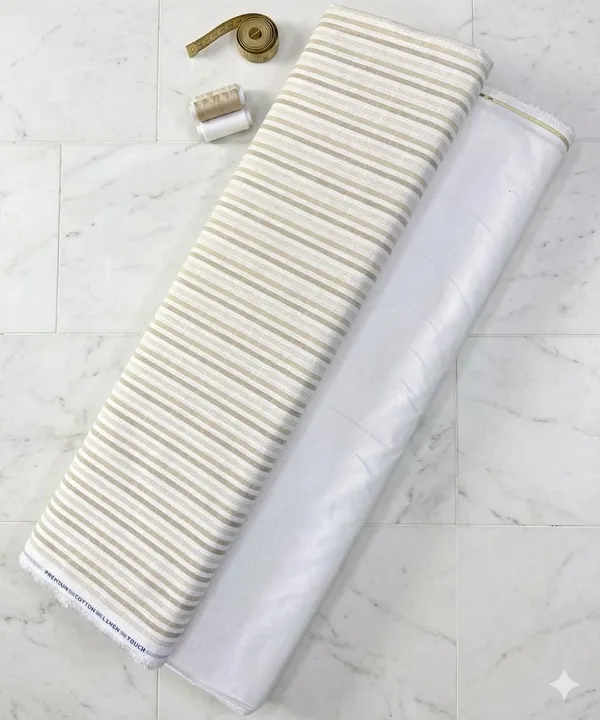 Cotton_Linen_Striped_Shirt_&_Trouser_Fabric