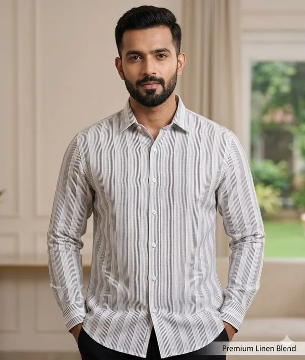 Cotton_Linen_Striped_Shirt_Fabric