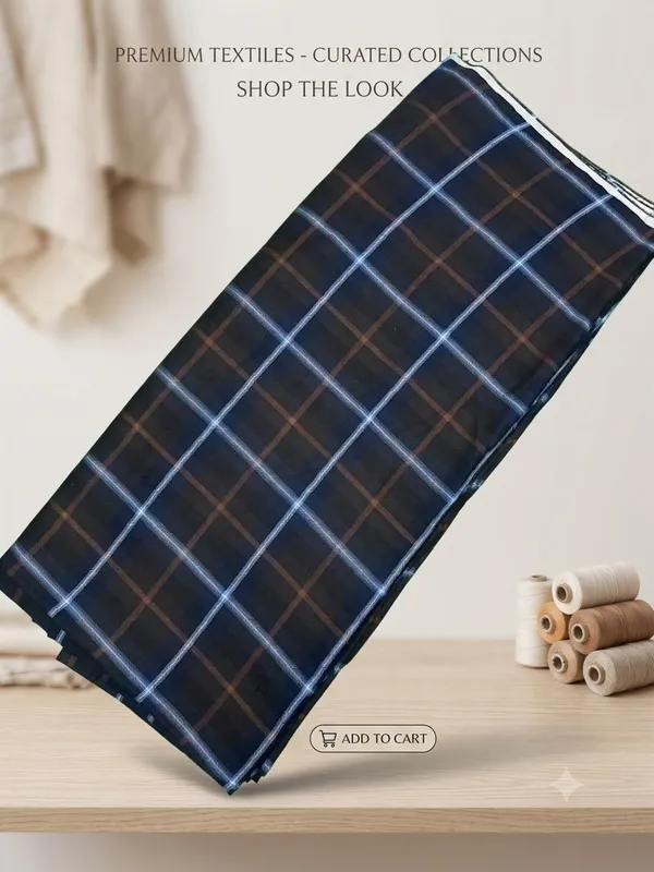 Cotton_Blend_Checkered_Shirt_Fabric