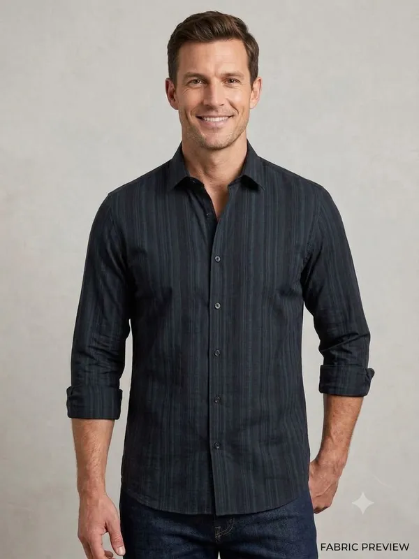 Cotton_Blend_Striped_Shirt_Fabric