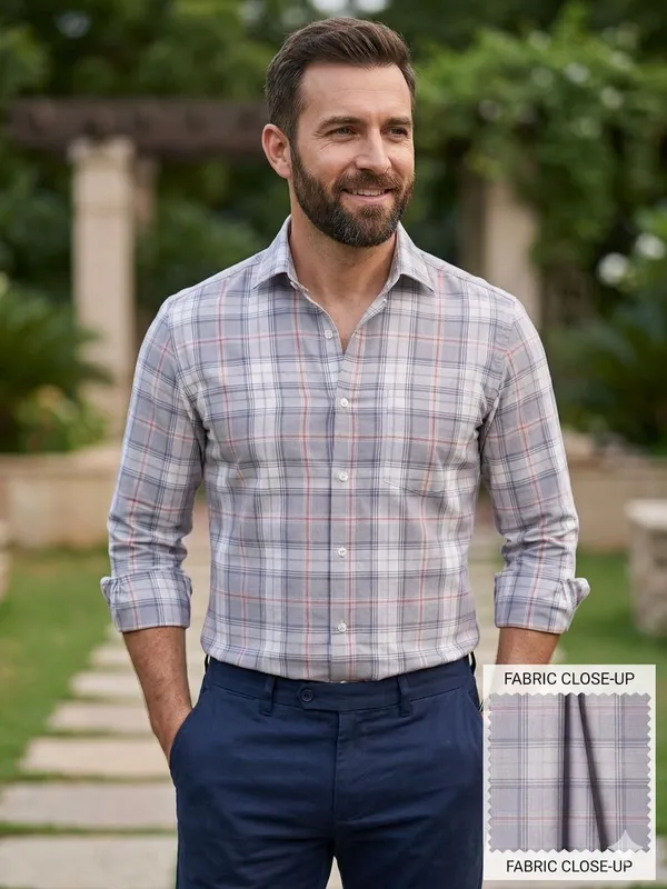 Cotton_Linen_Checkered_Shirt_Fabric