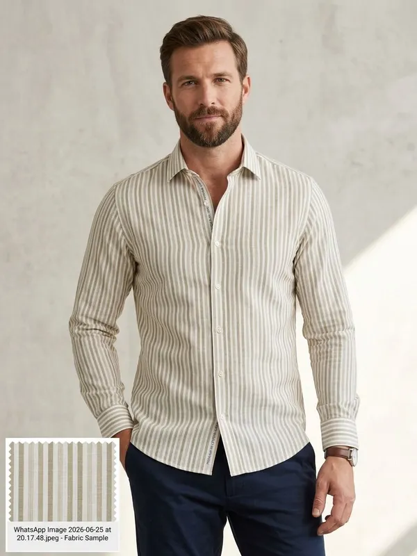 Cotton_Linen_Striped_Shirt_Fabric