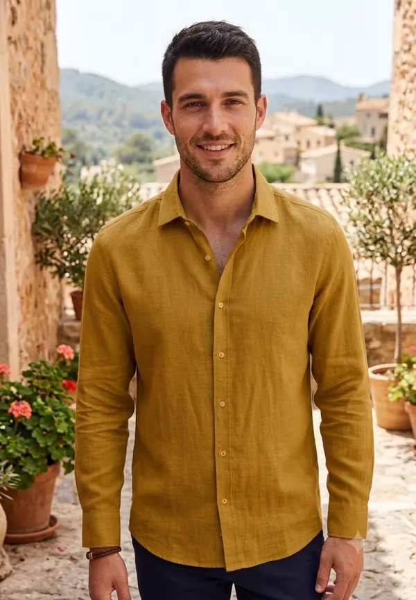 Men_Pure_100%_European_Linen_Mustard_Yellow_Unstitched_Shirt_Fabric_Material_Premium_60_Lea_Breathable_Summer_Shirting_Piece_for_Shirts_and_Kurtas