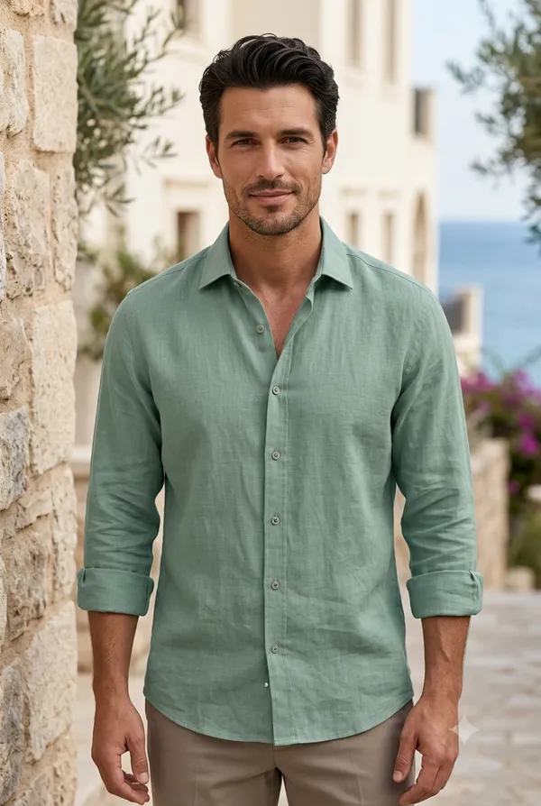 Men's_Light_Mint_Green_Solid_Pure_Linen_Unstitched_Shirt_Fabric_Premium_Breathable_Pure_European_Linen_Shirting_Material_Length_Piece_for_Men_Formal_&_Casual_Wear_Shirts