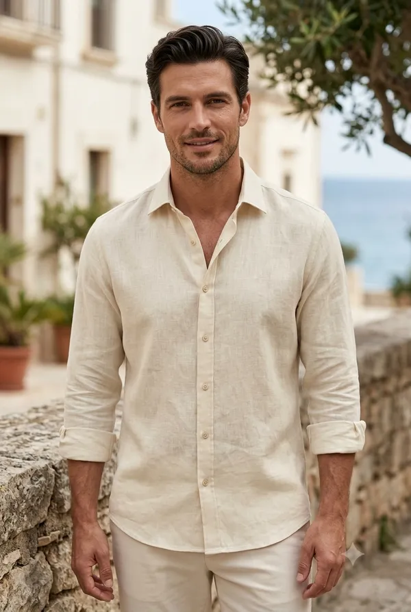 Men's_Off_White_Solid_Pure_Linen_Unstitched_Shirt_Fabric_Premium_Breathable_Pure_European_Linen_Shirting_Material_Length_Piece_for_Men_Formal_&_Casual_Wear_Shirts