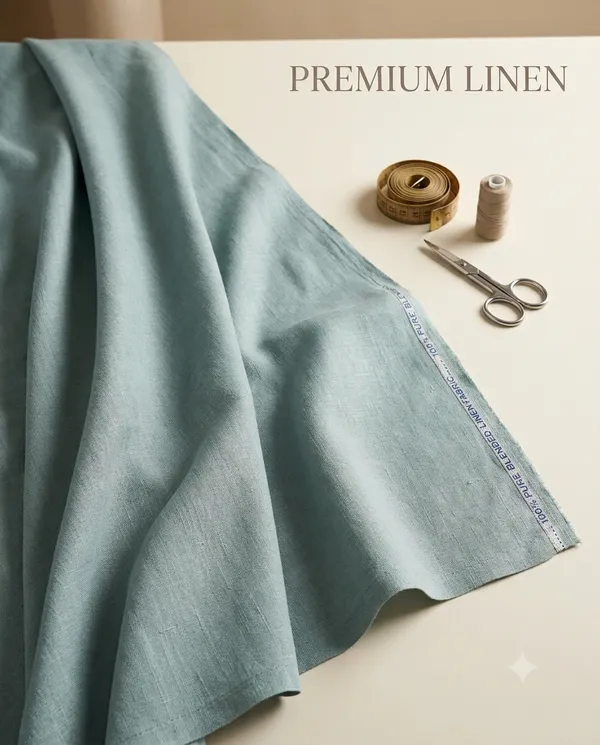 Men's_Sage_Green_Solid_Pure_Linen_Unstitched_Shirt_Fabric_Premium_Breathable_Pure_European_Linen_Shirting_Material_Length_Piece_for_Men_Formal_&_Casual_Wear_Shirts
