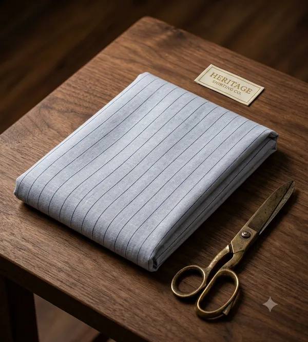 Unstitched_Men's_Premium_Light_Blue_Cotton_Linen_Blend_Vertical_Striped_Full_Sleeve_Casual_Formal_Shirt_Fabric