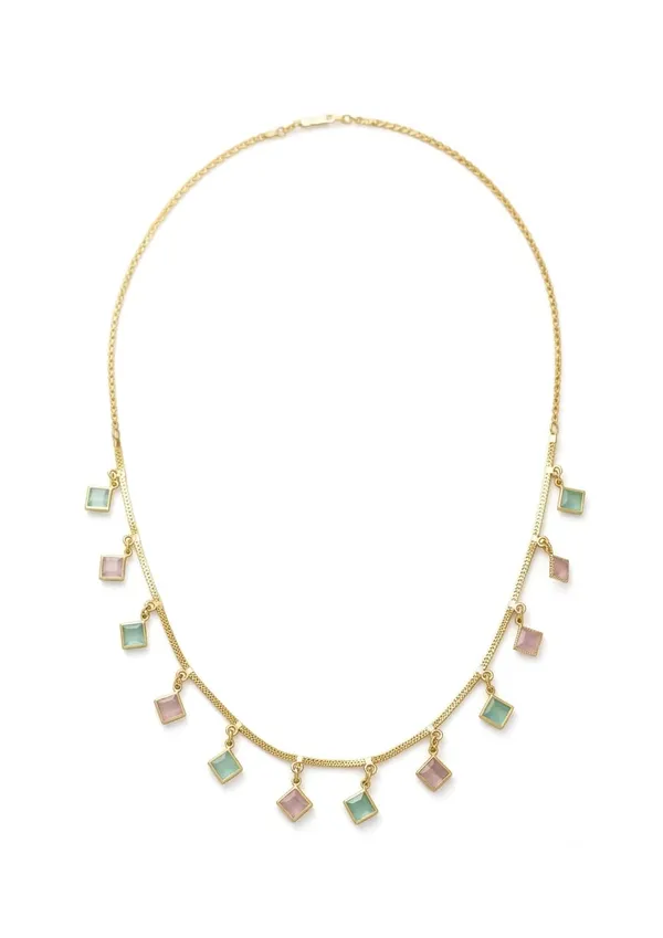 Gold_And_Pastel_Plated_Alloy_Charm_Necklace_For_Women