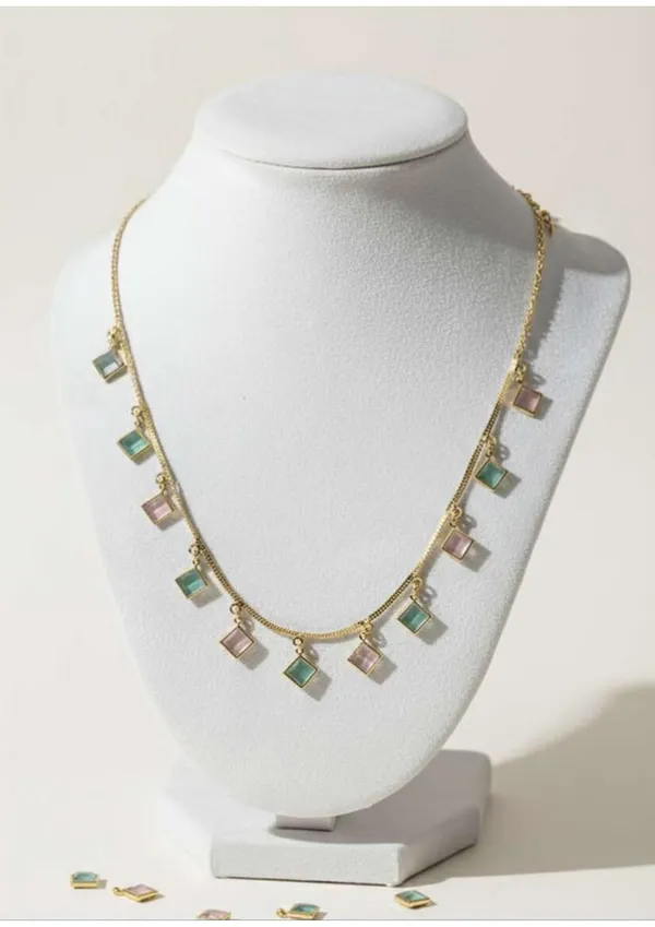 Gold_And_Pastel_Plated_Alloy_Charm_Necklace_For_Women