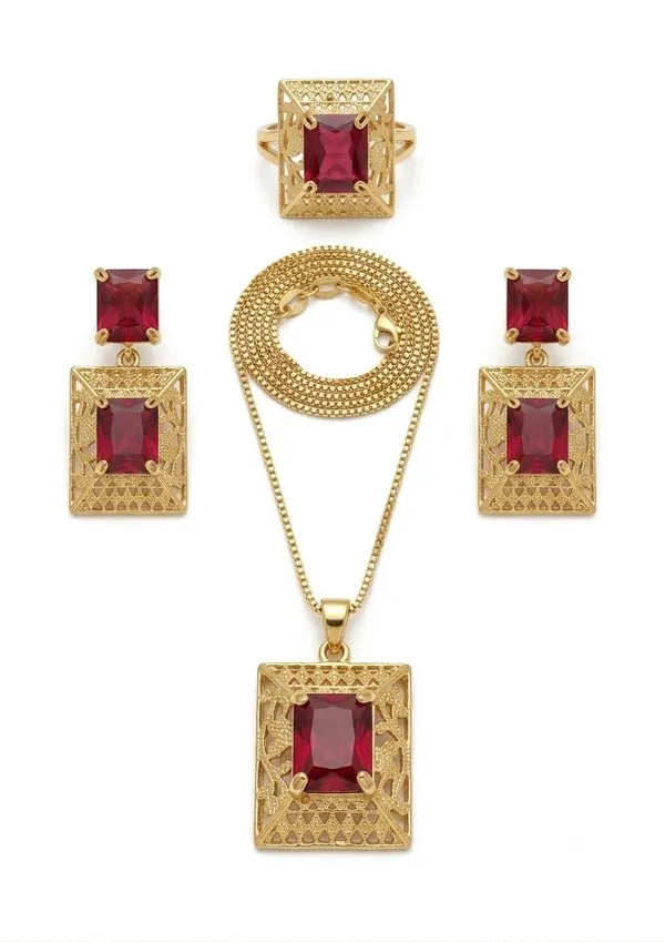 Ruby_Red_And_Gold_Plated_Alloy_Pendant_Necklace_Set_For_Women