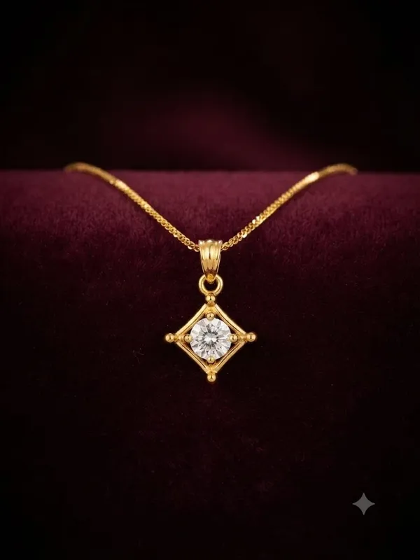 Gold_Plated_Alloy_Pendant_Necklace_For_Women