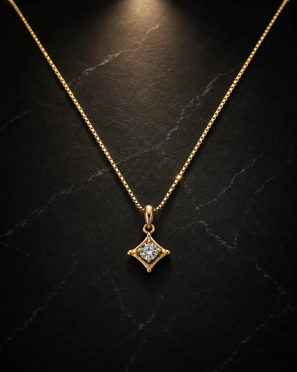 Gold_Plated_Alloy_Pendant_Necklace_For_Women