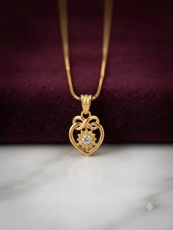 Gold_Plated_Alloy_Pendant_Necklace_For_Women