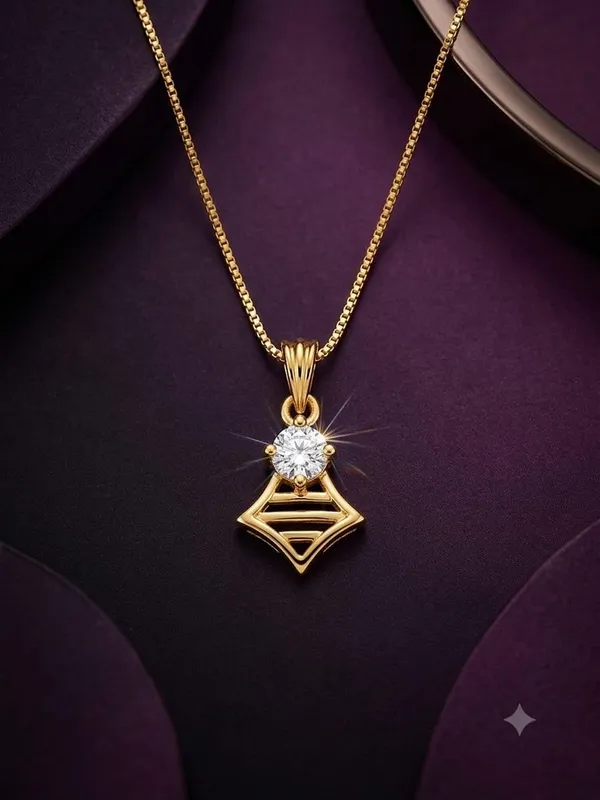 Gold_Plated_Alloy_Pendant_Necklace_For_Women