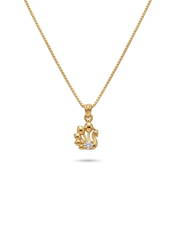 Gold_Plated_Alloy_Pendant_Necklace_For_Women