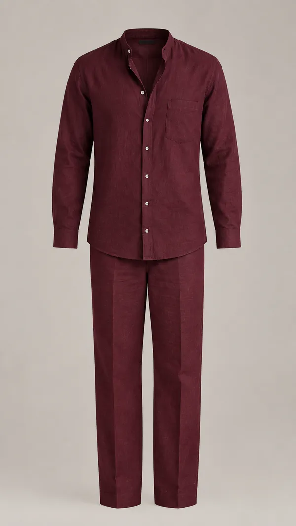 Top_Bottom_Luxury_Linen_Set_Red