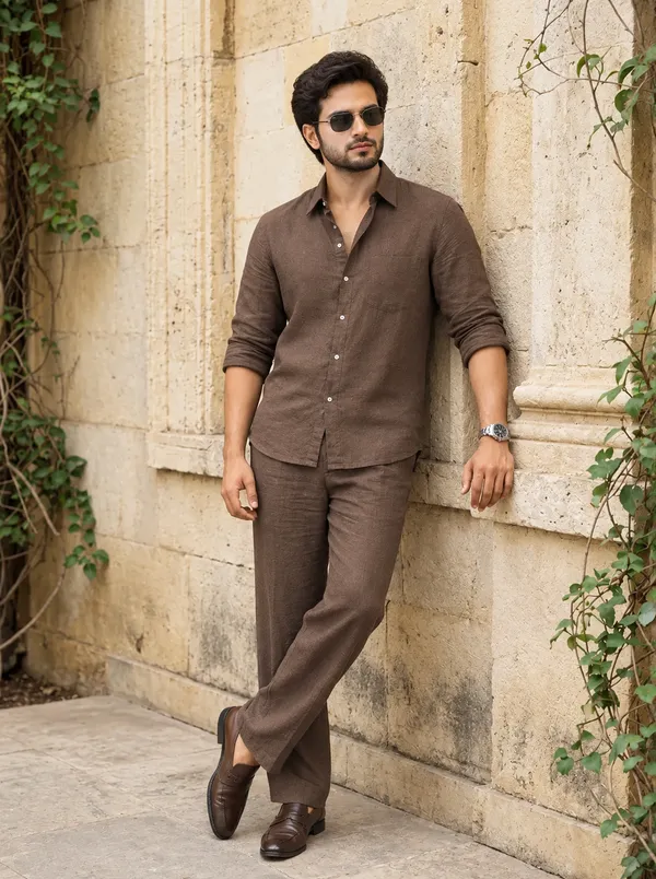 Top_Bottom_Luxury_Linen_Set_Brown