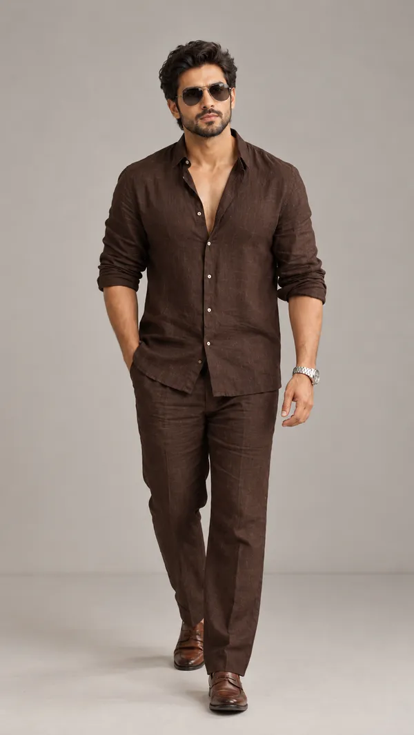 Top_Bottom_Luxury_Linen_Set_Brown