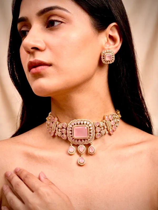 The_Sia_Powder_Pink_Mono-Stone_Diamond_Choker_Set