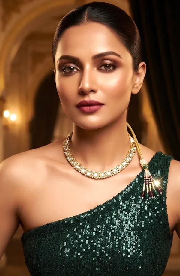 Aishwarya_Polki_/_Kundan_Single-Line_Choker_Set