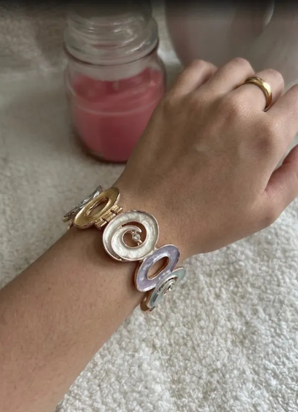 Blue_Brass_Whirlpool_Cuff_Bracelet_For_Women