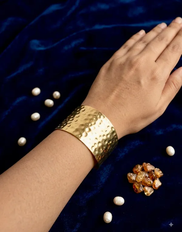 Gold_Stainless_Steel_Cuff_Bracelet_For_Women_Pack_Of_2
