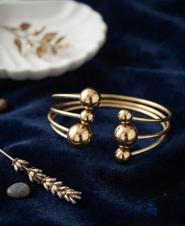 Gold_Stainless_Steel_Trio_Bracelet_For_Women_Pack_Of_2