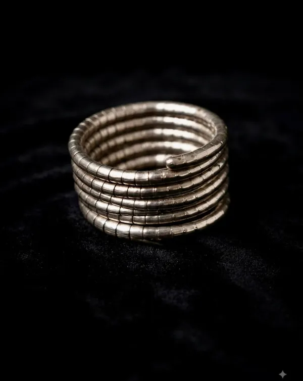 Silver_Gold_Stainless_Steel_Spiral_Bracelet_For_Women_Pack_Of_3