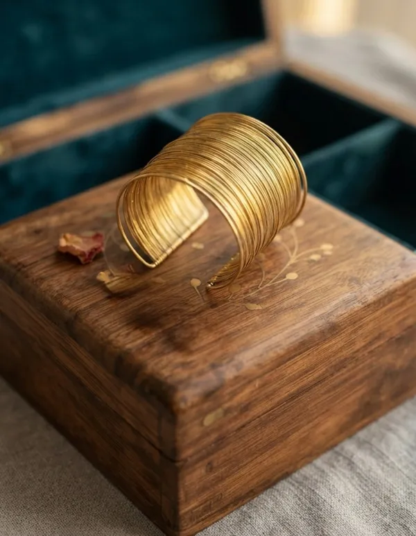 Aura_Multi-Wire_Golden_Bracelet