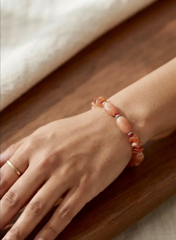 Orange_Purple_Stone_Bracelet_For_Women_Pack_Of_2