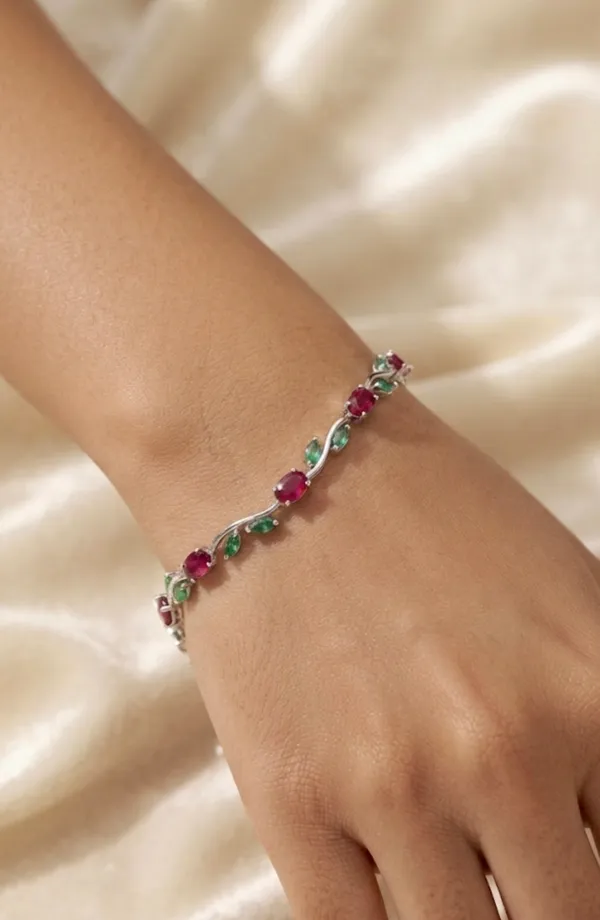 Purple_Stainless_Steel_Gemstone_Bracelet_For_Women