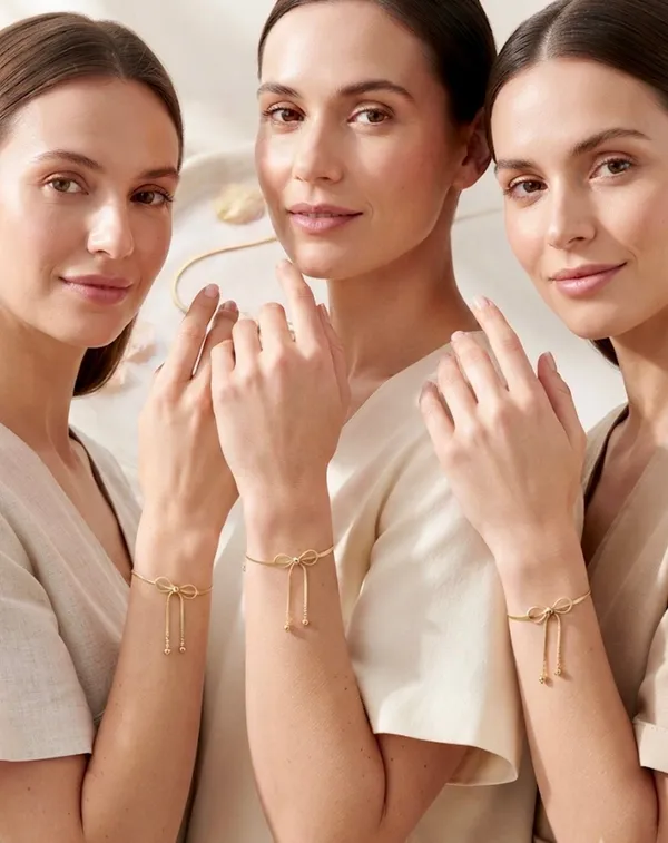 Antitarnish_Gold_Ribbon_Bracelet