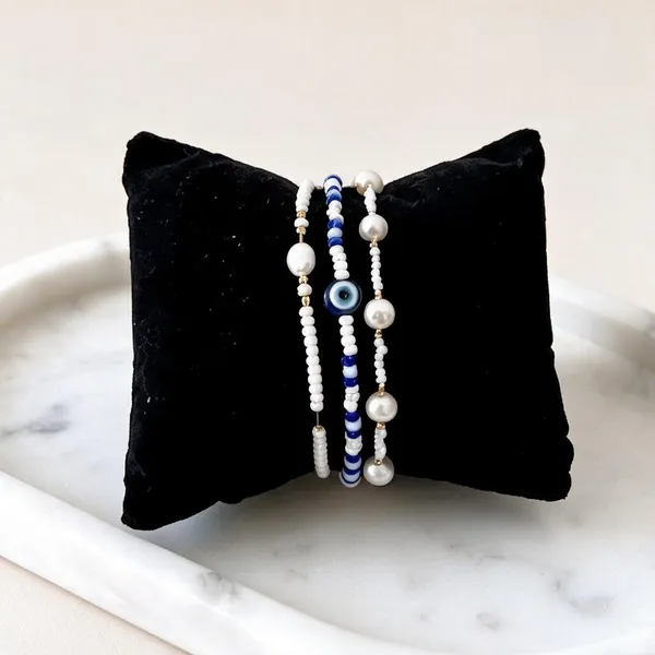 Black_Stone_Pearl_Stack_Bracelet_For_Women_Pack_Of_2