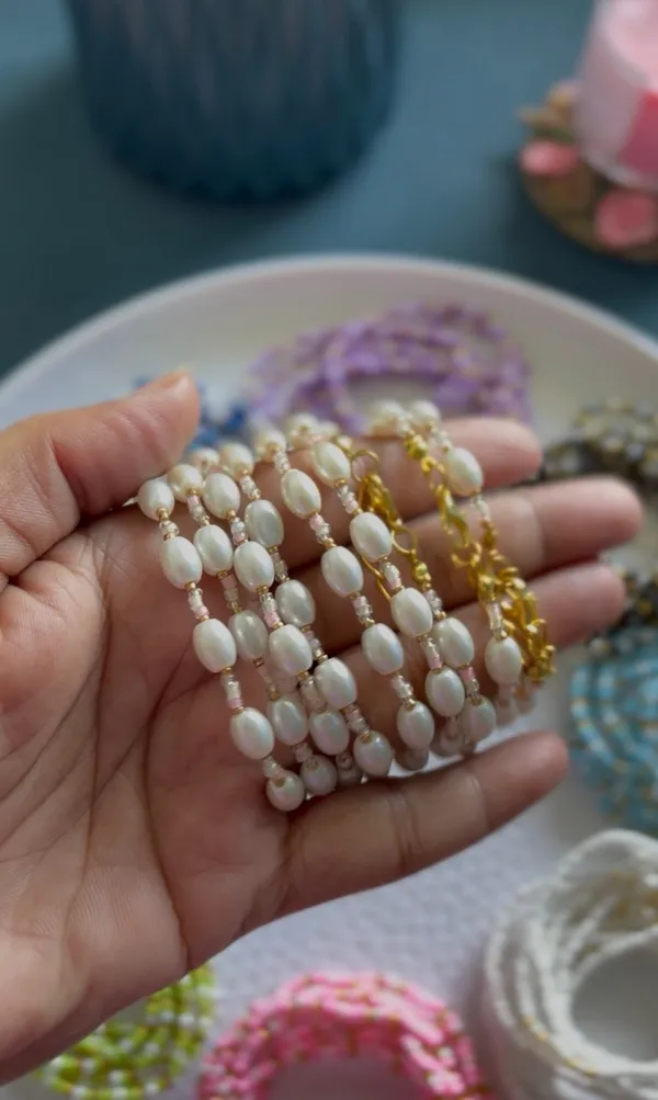 White_Stone_Baroque_Layering_Bracelet_For_Women_Pack_Of_2