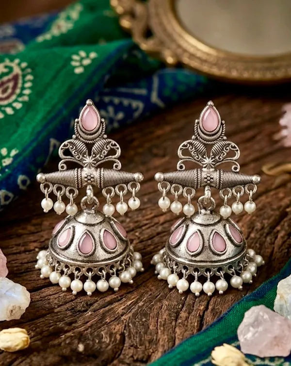 Silver_Oxidised_Stainless_Steel_Jhumki_Earrings_For_Women_Pack_Of_3