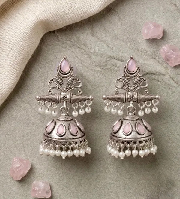 Silver_Oxidised_Stainless_Steel_Jhumki_Earrings_For_Women_Pack_Of_3