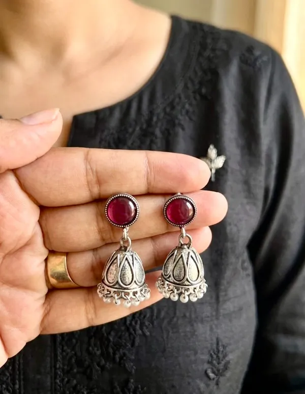 The_Plum_Berry_Jhumkis