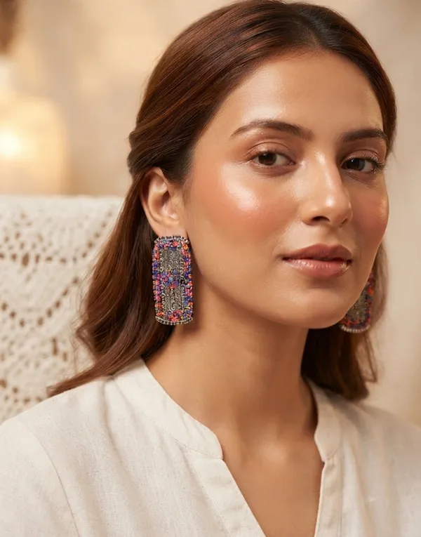 Teejh_Ganavi_Stone_Silver_Oxidised_Earring.