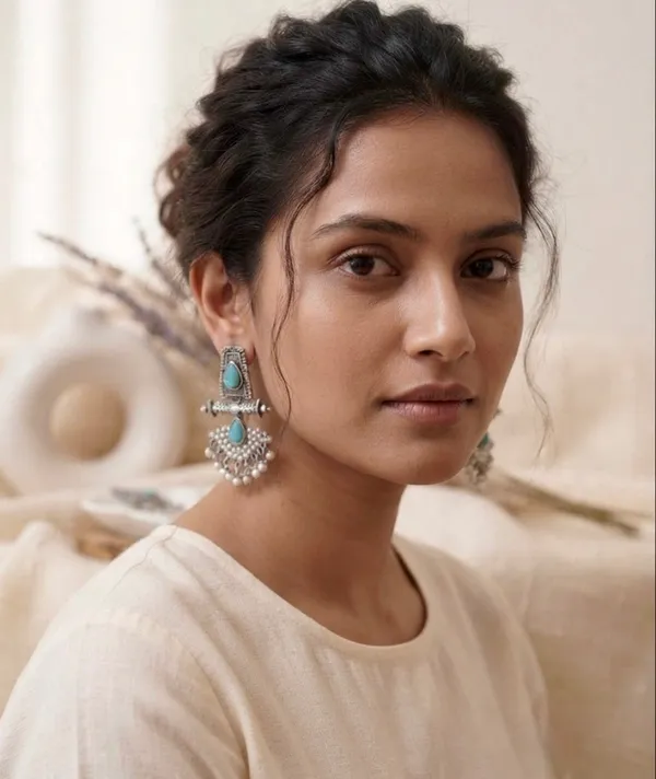 Silver_Alloy_Firoza_Ghungroo_Drop_Earrings_For_Women_Pack_Of_3