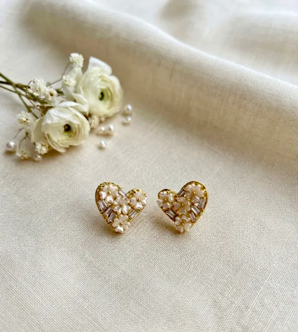 Gold_Clear_Stainless_Steel_Blossom_Stud_Earrings_For_Women_Pack_Of_3