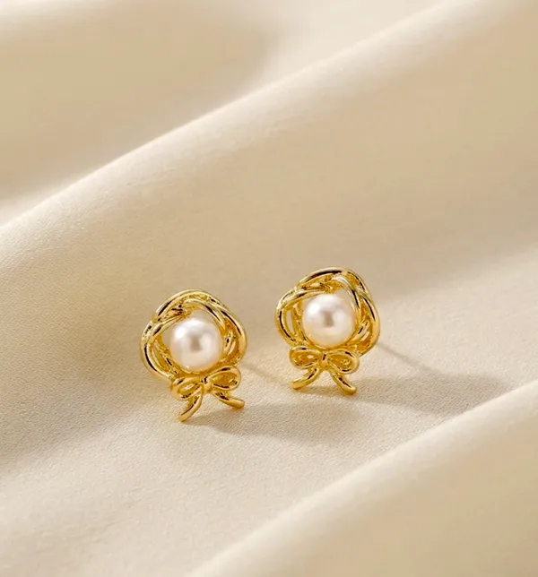 Gold_Alloy_Bow_Stud_Earrings_For_Women_Pack_Of_3