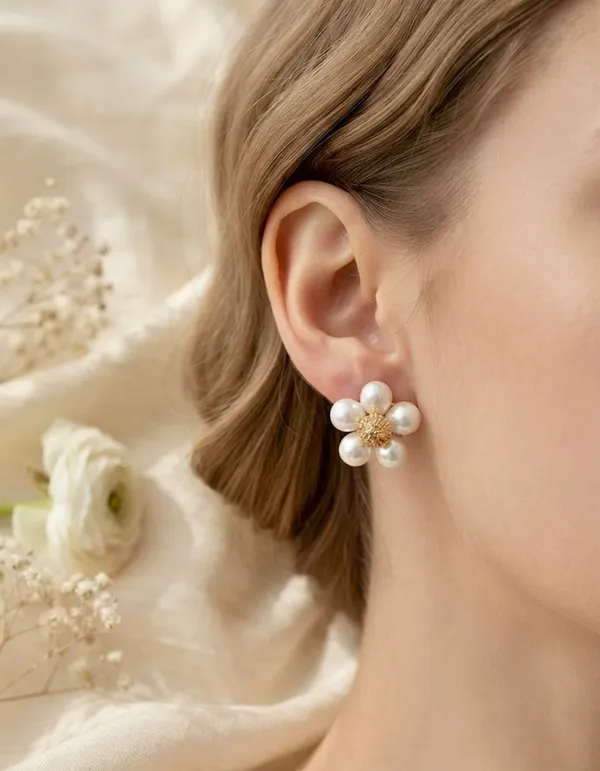 Gold_Alloy_Pearl_Daisy_Stud_Earrings_For_Women_Pack_Of_3