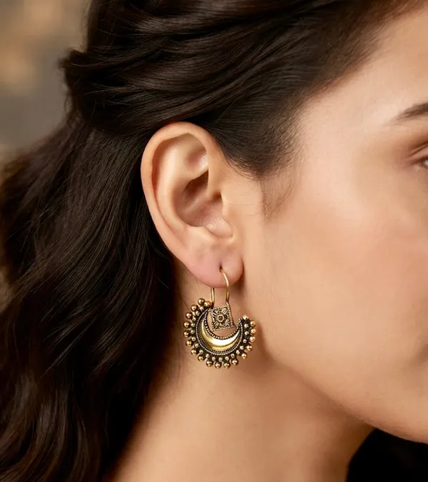Gold_Brass_Oxidised_Chandbali_Hook_Earrings_For_Women_Pack_Of_3