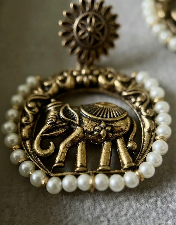 Gajraj_Pearl_Halo_Statement_Dangler_Earrings