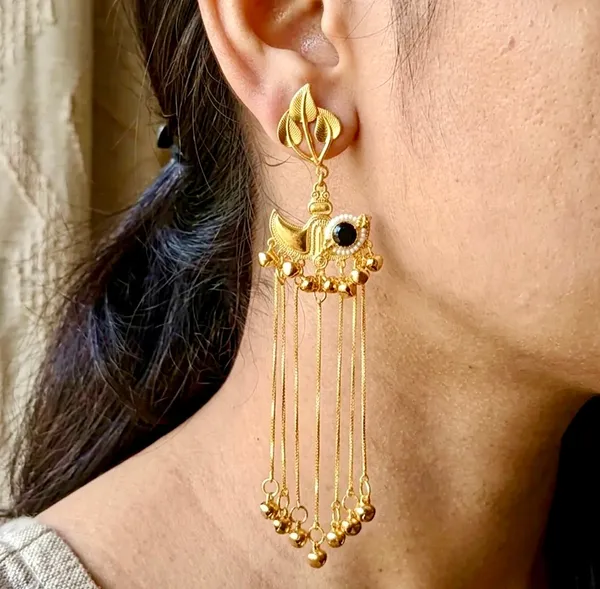 Green_Black_Brass_Kashmiri_Drop_Earrings_For_Women_Pack_Of_2