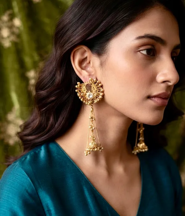 Golden_Dewdrop_KASHMIRI_Jhumkas