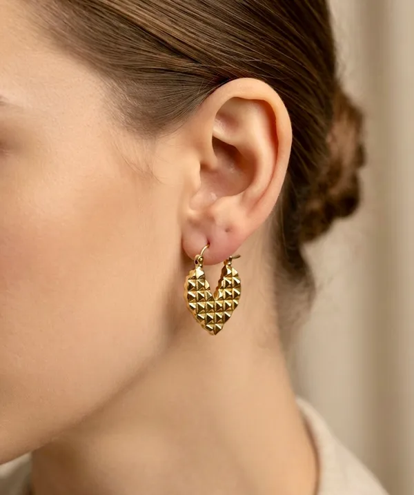 Gold_Brass_Heart_Lobe_Earrings_For_Women_Pack_Of_4
