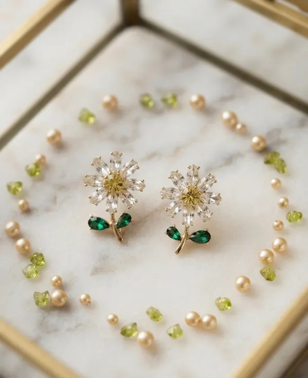 Gold_Stainless_Steel_Ad_Flower_Earrings_For_Women_Pack_Of_2