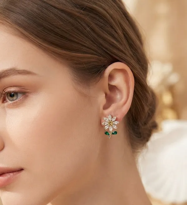 Gold_Stainless_Steel_Ad_Flower_Earrings_For_Women_Pack_Of_2