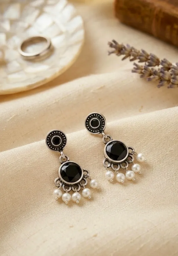Red_Silver_Black_Stainless_Steel_Sona_Drop_Earrings_For_Women_Pack_Of_3